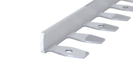 Border section bendable - aluminium natural