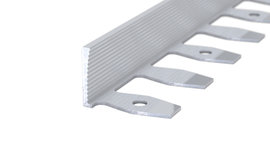 Border section bendable - aluminium natural
