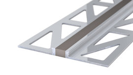 Aluminium expansion joint section - alu / grey