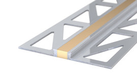 Aluminium expansion joint section - alu / beige