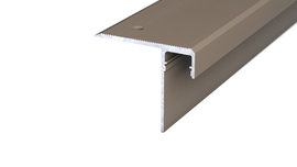 LED stair nosing - stainless steel matt
