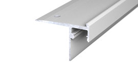 LED stair nosing for design floorings  - silver