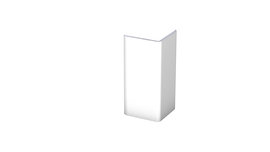 Corner protective square - silver