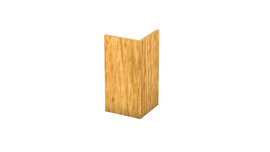Corner protective square - oak