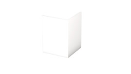 Corner protective square - white