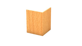Corner protective square - beech