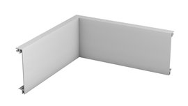 Inner corners for skirting boards - silver