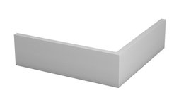 Outer corners for skirting boards - silver