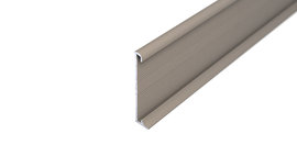 Aluminium skirting board with slide in-unit - titan
