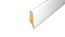 Wall skirting board for laminate - Printing foil white