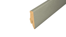 Wall skirting board for laminate - stainless steel brushed