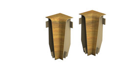 Inner corners for skirting board - copper beech