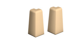 Outer corners for skirting board - creme-beige