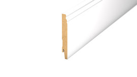 Skirting board „Hamburg“ - white, 16 x 120 mm