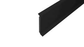 Rigid foam core skirting board - black