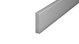 Rigid foam core skirting board "Tondo" - grey