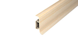 Skirting board with cable duct - maple