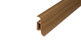 Skirting board with cable duct - walnut
