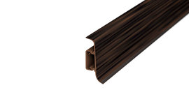 Skirting board with cable duct - wenge