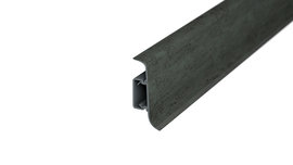Skirting board with cable duct - slate