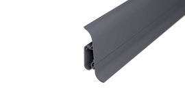 Cable duct skirting - dark-grey