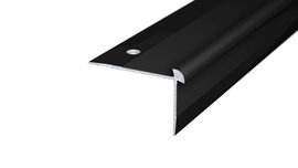 Treppenkantenprofil - schwarz pulverbeschichtet (RAL 9005)