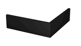 Outer corners for skirting boards - black (RAL 9005)