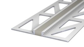 Aluminium expansion joint section - grey