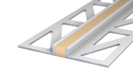 Aluminium expansion joint section - beige
