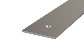 Flat section, stainless steel, 2 mm - stainless steel brushed
