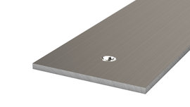 Flat section, stainless steel, 3 mm - stainless steel brushed