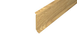 Rigid foam core skirting board - Oak natural