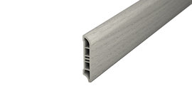Hollow chamber skirting board "Cellpro 60" - Oak grey