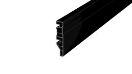 Hollow chamber skirting board "Cellpro 70" - black