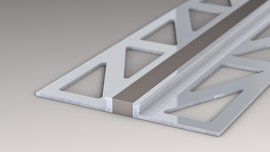 Aluminium expansion joint section